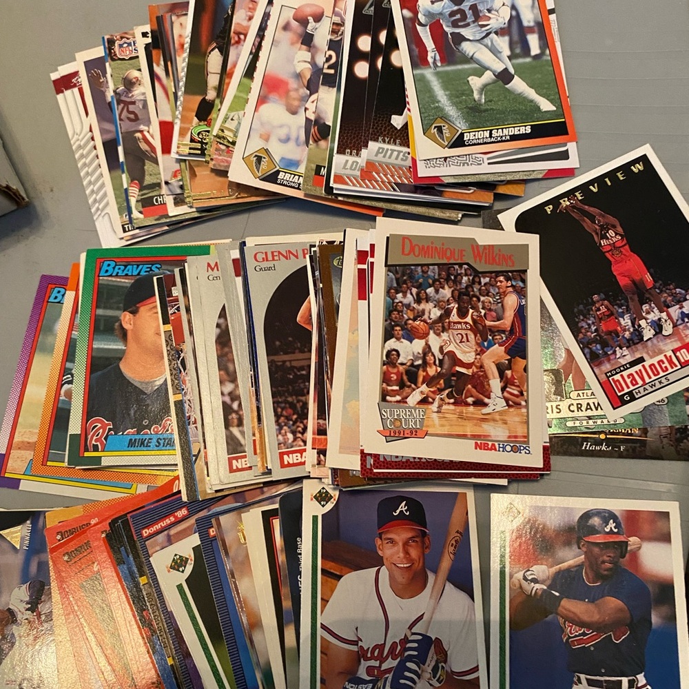 Vintage Sports Trading Cards Collection